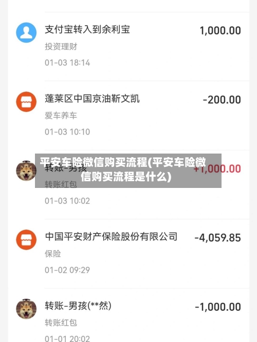 平安车险微信购买流程(平安车险微信购买流程是什么)