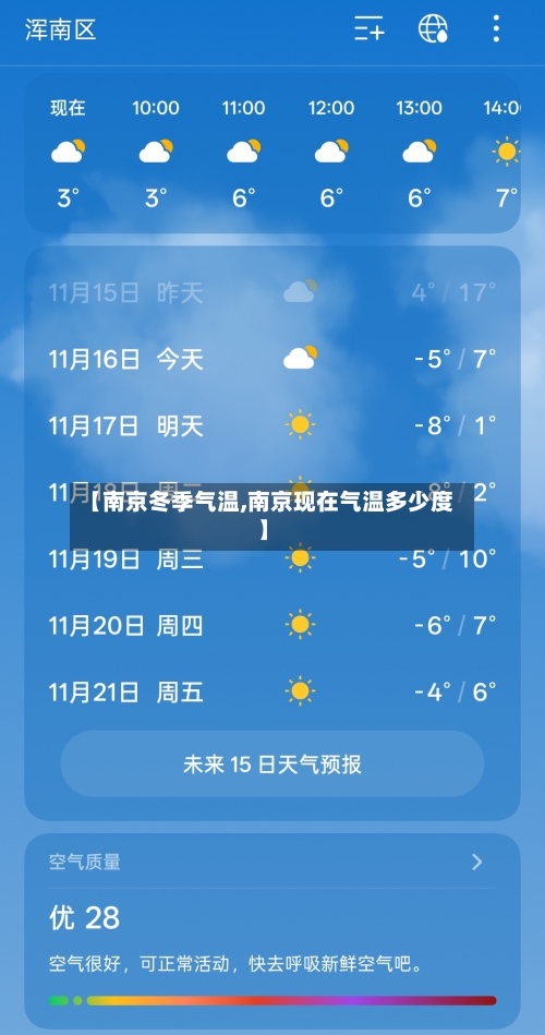 【南京冬季气温,南京现在气温多少度】