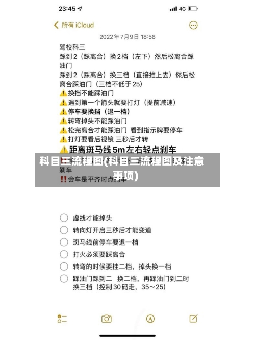 科目三流程图(科目三流程图及注意事项)