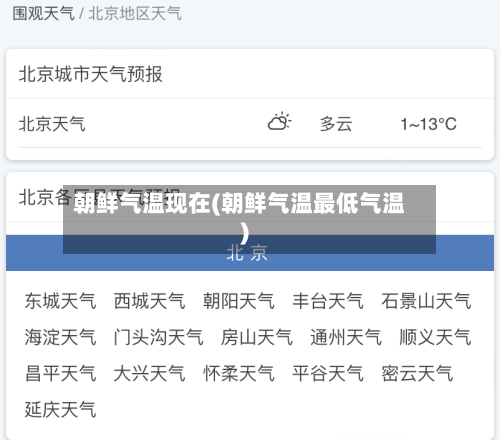 朝鲜气温现在(朝鲜气温最低气温)-第3张图片