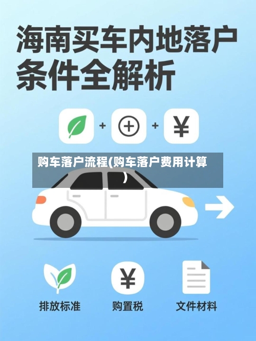 购车落户流程(购车落户费用计算)
