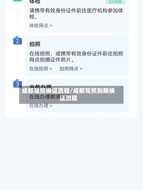 成都驾照换证流程/成都驾照到期换证流程