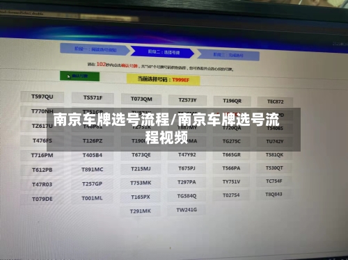 南京车牌选号流程/南京车牌选号流程视频-第2张图片