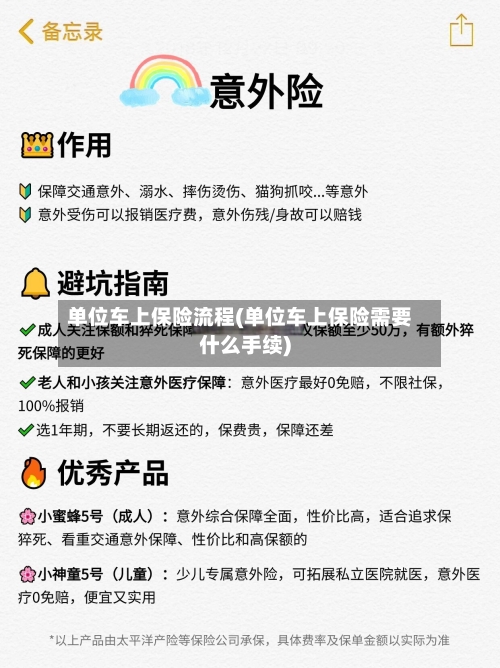 单位车上保险流程(单位车上保险需要什么手续)