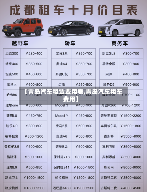 【青岛汽车租赁费用表,青岛汽车租车费用】-第2张图片