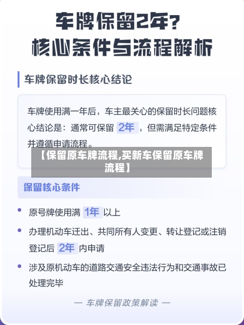 【保留原车牌流程,买新车保留原车牌流程】-第3张图片