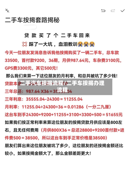 二手汽车按揭流程/二手车按揭办理流程